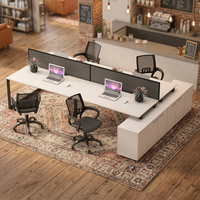 Poste de travail informatique modulaire professionnel en MDF, insonorisé, extensible, durable, en bois, facile à installer, pour bureau moderne