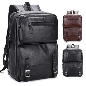 Sac à dos pour ordinateur portable de luxe unisexe en gros 2025, en cuir PU imperméable, doublure en polyester, fermeture éclair, capacité personnalisable - Product Image 2