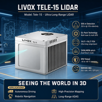 Livox Tele-15 LiDAR longue portée, détection 500m, réflectivité 10% à 320m, technologie IMU intégrée pour la conduite autonome
