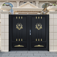 Portail électrique rétractable en aluminium pour villa, cour, portail moderne suspendu flottant, portail cantilever pour allée