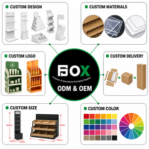 Support d'affichage en carton recyclable personnalisé, empilable, pliable, à montage rapide pour les magasins de détail - Product Image 3