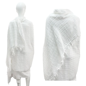Juego de toallas de microfibra Hajj Ihram para peregrinos musulmanes-Juego de toallas de secado rápido de poliéster 100% para viajes y rituales - Product Image 4