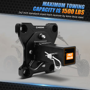 NICECNC עבור CAN AM X3 פלטת מוט רדיוס עבור Maverick X3 Max R RR 4x4 טורבו אלומיניום 2 אינץ' מקלט גרירה רב תכליתי UTV - Product Image 5