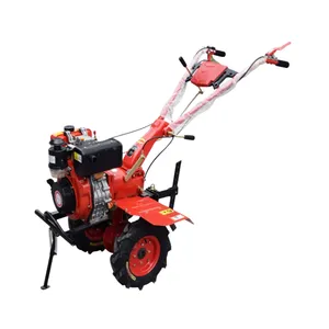 Factory Price Agriculture Tools Small Diesel Power Tiller Walking Tractor Household Use Mini Plough Machine