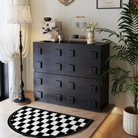Commode de rangement en pierre de style médiéval rétro, table de chevet multifonctionnelle moderne et minimaliste pour salon