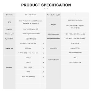 2025 nuevo <span class=keywords><strong>BEELINK</strong></span> <span class=keywords><strong>GK</strong></span> <span class=keywords><strong>MINI</strong></span> Pocket PC Dual Wi-Fi HDMI 8GB RAM 128G 256G SSD Intel 4 núcleos procesador Celeron J5005 WIN11 PRO <span class=keywords><strong>MINI</strong></span> PC - Product Image 6
