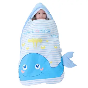 Saco de dormir infantil grosso, prevenção de partidas, algodão macio e confortável, lavado para bebês, recém nascidos, 100% algodão, para o inverno