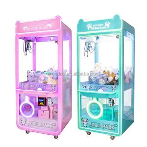 BH Panda Machine à griffes personnalisable, style Bling, avec vitrine en verre, pour poussoir de pièces et poupées, pour centre commercial - Product Image 5