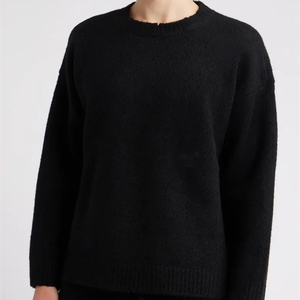 <span class=keywords><strong>Maglione</strong></span> Oversize Personalizzato a Collo Alto, Maniche Lunghe, Lavorazione a Maglia Grossa, Alta Qualità, Pelo Lungo - Product Image 5