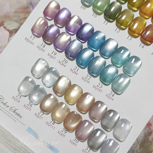 Ailanuo ชุดเจลทาเล็บเจลเคลือบเงาตาแมวมี32สีนีออนเจลลี่แสงจันทร์สำหรับแมว - Product Image 4