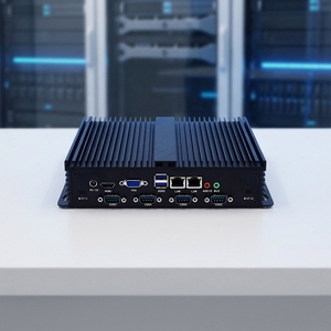 Mini PC OEM Intel Core i5 sin ventilador, 2 LAN, <span class=keywords><strong>6</strong></span> puertos RS232 <span class=keywords><strong>COM</strong></span>, computadora de escritorio industrial integrada X86 - Product Image 1
