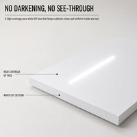 Panneau MDF mélaminé blanc anti-UV à haute couverture, panneau de fibres universel pour la personnalisation de toute la maison