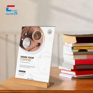 Expositor de Menú A6 de Acrílico con Impresión Personalizada, con Cubiertas de Código <span class=keywords><strong>QR</strong></span> Únicas, Expositor de Menú RFID - Product Image 5