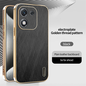 Étui de protection intégrale texturé en cuir avec fil doré Lichicase pour Honor X70 X9D Magic 8 Lite - Product Image 2