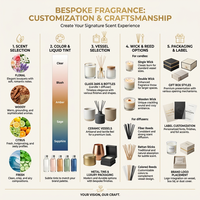 Ensemble de diffuseur de bougies sans flamme en cire de soja de luxe OEM, blanc parfumé, pour mariage, cadeaux de la Saint-Valentin, coffret cadeau pour invités, sans goutte
