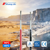 Cable Fotovoltaico UL4703 y UL44 RH-2 de Cobre Estañado XLPE PV1-F de 10AWG para Sistema de Paneles Solares AC1000V