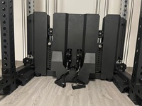 Rack d'alimentation avec barre de traction unique Lat Pull Down et Low Row All in 1 Upgrade Smith Rack pour la salle de sport