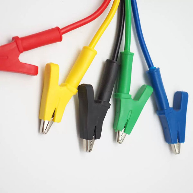Double-ended Wire Harness Alligator Clip Test Lead Double-ended Crocodile Test Wires Red Black Color