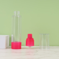 Flacon pompe airless pour crème cosmétique avec pulvérisateur
