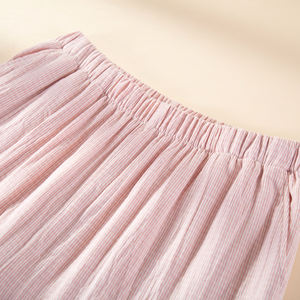 Nouvel Arrivage – Ensemble Pyjama Femme 100 % Coton Doux et Confortable en Gaze Tissée Colorée avec Franges – Collection Printemps/Été - Product Image 4