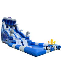 Équipement de jeu aquatique extérieur Toboggan gonflable de piscine Toboggan gonflable pour enfants adultes