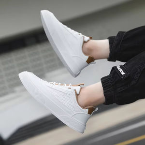 Nouveau Offre Spéciale fond épais à la mode polyvalent hommes modèles de marche en plein air fond souple petites chaussures blanches chaussures décontractées - Product Image 5