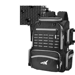 Large Capacity Nylon Fishing Backpack <b>Waterproof</b> Multi-Purpose <b>Outdoor</b> <b>Storage</b> Rod Fishing Bag - Product Image 5