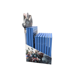 Recycled Cardboard Foldable Countertop Display Stand for DVD Wallet Magazine Sock-Eco-Friendly Customizable Carton <b>Box</b> - Product Image 4