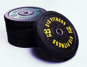 Cross-border Wholesale Commercial Gym Household Particle Color Exercise Rubber Weight <strong>Plates</strong> - Product Image 3