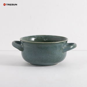 แก้วเซรามิกสไตล์นอร์ดิกสั่งทำขายส่ง ถ้วยเคลือบสีหิน ชามซุปเซรามิกเคลือบรีแอกทีฟ - Product Image 4