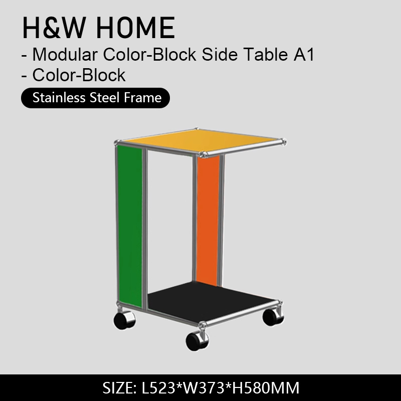Mesa Auxiliar Modular con Bloques de Color - A1