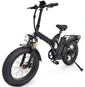 Vélo de montagne électrique pliable JIMANO 7 vitesses, cadre en aluminium, pneus larges, moteur à moyeu arrière, batterie au lithium pour les sentiers urbains et montagneux enneigés - Product Image 4