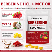 Berberine-Nahrungsergänzungsmittel Softgel-Kapseln für Magen-Darm-Komfort Natürliche Gewichtsabnahme - Für Erwachsene Glutenfrei