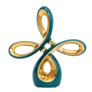 منحوتة هندسية حرف سيراميك ضوء فاخر للمنزل لغرفة المعيشة والمكتب كأثاث أو هدايا - Product Image 2