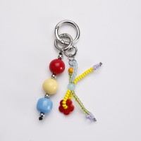 EDGE Porte-clés personnalisé avec perles colorées mignonnes, accessoire de sac à main Gaming Cherry, breloque de sac style doux pour femmes