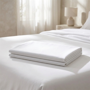 Ensemble de literie de luxe pour hôtel 5 étoiles, linge de lit 100% coton satiné, housse de couette, draps de lit d'hôtel - Product Image 1