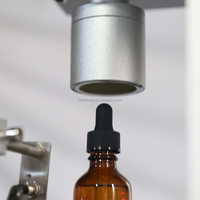 Machine automatique d'étiquetage de remplissage de liquide de bouteille de jus d'huile à 2 têtes de table de petite entreprise