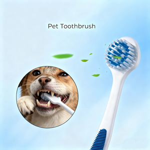 Brosses à dents <span class=keywords><strong>de</strong></span> haute qualité en nylon souple et plastique TPR pour chats et chiens, pour le nettoyage des dents et <span class=keywords><strong>de</strong></span> la <span class=keywords><strong>langue</strong></span> à domicile - Product Image 2