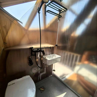 Maison igloo de luxe Starshine, maison géodésique avec salle de bain, structure en bois, maison capsule Star