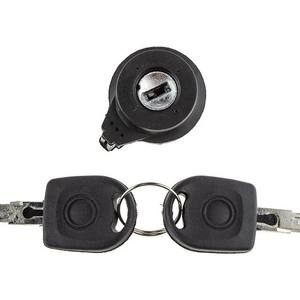 Clé de contacteur d'allumage Yunnuo 107905855CF 8E0905855A pour Volkswagen Polo, noire, ABS, avec connecteur de verrouillage - Product Image 1