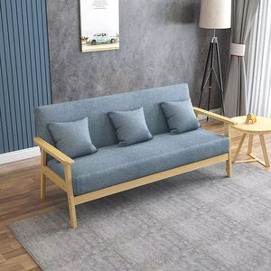 Canapé-lit pliable multifonctionnel et fauteuil <span class=keywords><strong>de</strong></span> détente avec pieds en bois massif, repose-pieds pour salon, chambre à coucher et appartement - Product Image 4