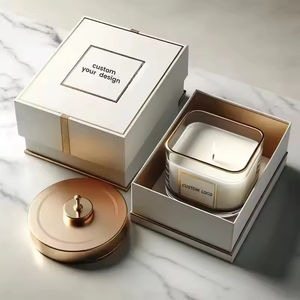 Juego de Regalo de Velas Aromáticas de Cera de Soya en Frascos de Vidrio Personalizados con Logotipo y Empaque Personalizados - Product Image 1