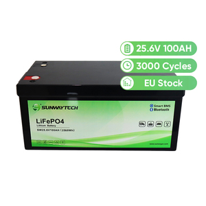 Fabricante de China LFP LiFePo4 batería 25,6 V 100Ah batería recargable de fosfato de hierro y litio para RV - Product Image 1