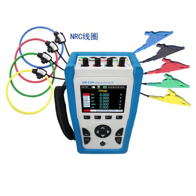 MEATROL ME440 1000A NRC-100 Data Logger Three Phase Electric Power Energy Meter Power Quality Analyzer