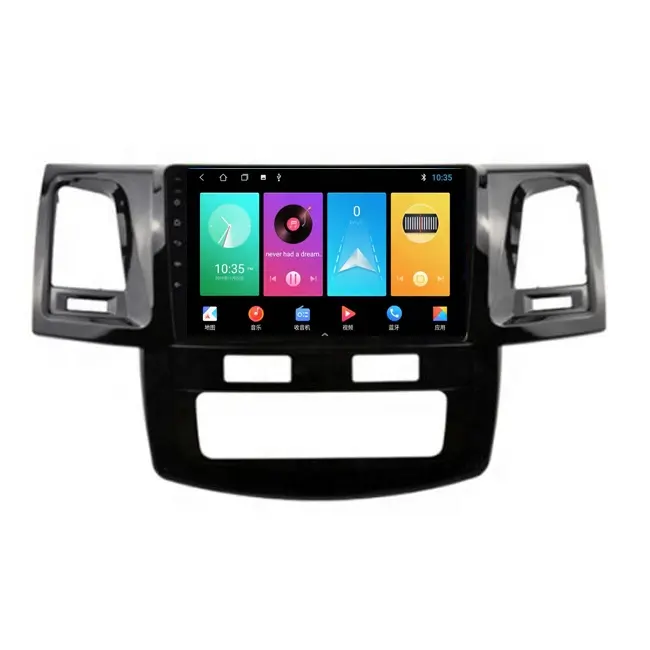 10 "Android Auto Stereo Radio Auto Dvd-speler Multimedia Systeem Voor Toyota <span class=keywords><strong>Hilux</strong></span> 2006-2015 <span class=keywords><strong>Gps</strong></span> Navigatie