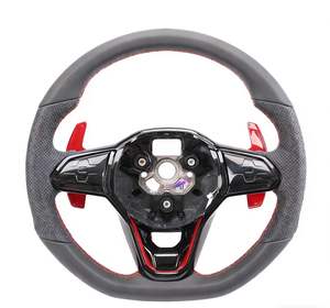 Volante de Cuero Completo Personalizado YLC en Oferta para <span class=keywords><strong>Volkswagen</strong></span> VW Passat Golf 7 MK7 Mk7.5 Polo Jetta GTI - Product Image 3