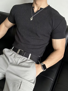 Camiseta Deportiva de Microfibra para Hombre, Cuello Redondo, Diseño Nuevo, Calidad de Lujo, Material Personalizado, Talla Grande - Product Image 6