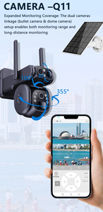 LTE Celular 4G <span class=keywords><strong>Tarjeta</strong></span> SIM Exterior 360 Pan Tilt Auto Track 2K Color Visión nocturna Cámaras de seguridad para el hogar con energía solar Cámara CCTV - Product Image 4