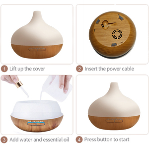 Nuevo producto, humidificador de aire portátil de grano de madera, habitación Led inteligente, hogar, fragancia de aromaterapia, difusor de Aroma de aceite esencial - Product Image 2
