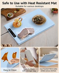 Hiệu suất đáng tin cậy xách tay Silicone sưởi ấm thực phẩm Pad Nhà cung cấp Trung Quốc có thể gập lại thực phẩm điện nóng lên Mat cho thực phẩm - Product Image 2